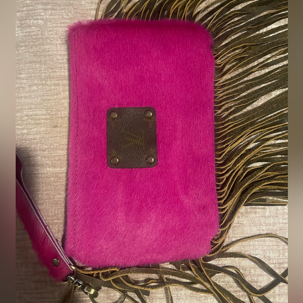 Upcycled LV large wrislet brand new by keep it gypsy pink